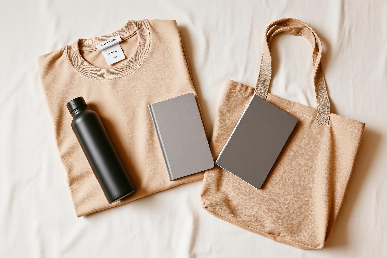 Kit de bienvenue d'entreprise avec sweat, gourde, carnet et tote bag
